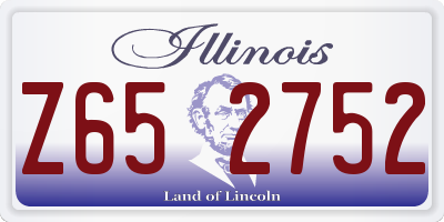 IL license plate Z652752