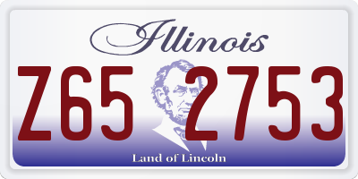 IL license plate Z652753
