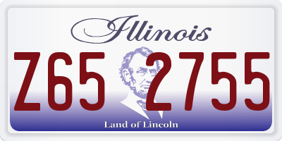 IL license plate Z652755