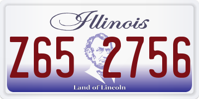 IL license plate Z652756