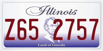 IL license plate Z652757