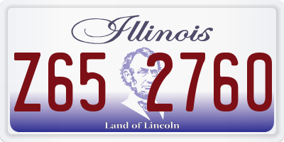 IL license plate Z652760