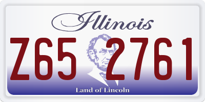 IL license plate Z652761