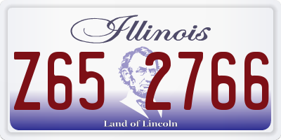 IL license plate Z652766