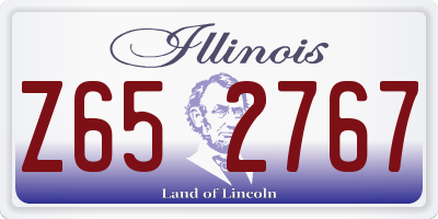 IL license plate Z652767