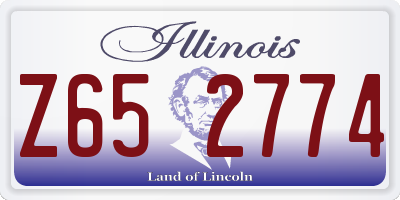 IL license plate Z652774
