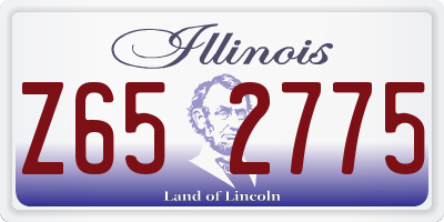 IL license plate Z652775