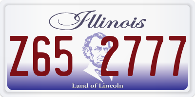 IL license plate Z652777
