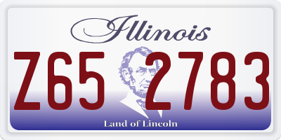 IL license plate Z652783