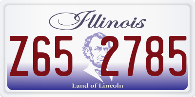 IL license plate Z652785