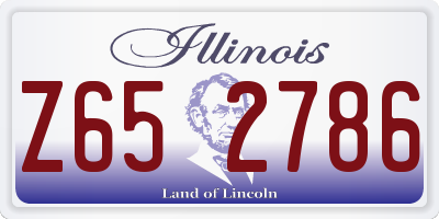 IL license plate Z652786