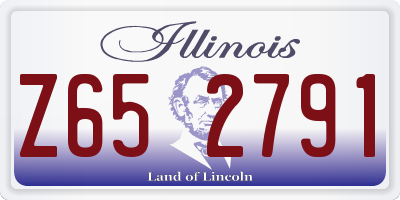 IL license plate Z652791