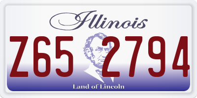 IL license plate Z652794