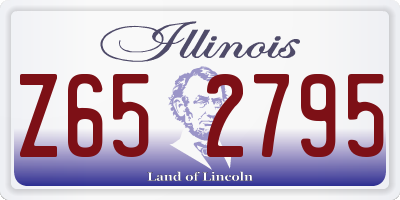 IL license plate Z652795