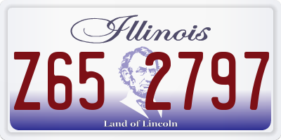 IL license plate Z652797