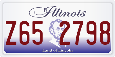 IL license plate Z652798