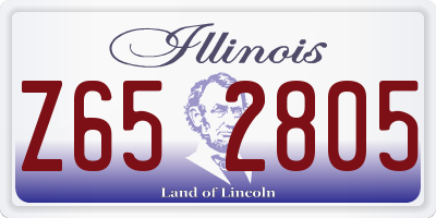 IL license plate Z652805