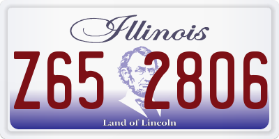 IL license plate Z652806
