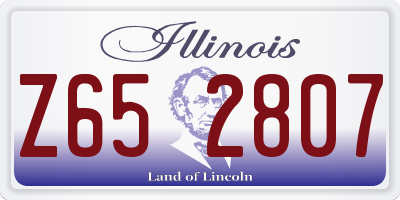 IL license plate Z652807