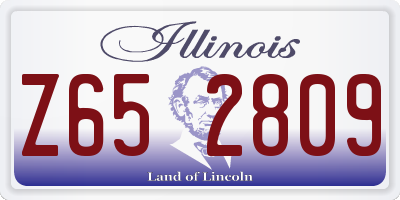 IL license plate Z652809
