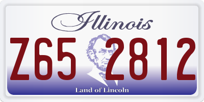 IL license plate Z652812