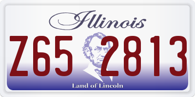 IL license plate Z652813