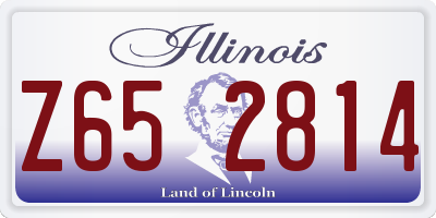 IL license plate Z652814