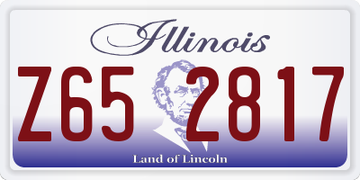 IL license plate Z652817