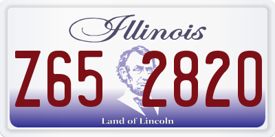 IL license plate Z652820