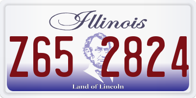 IL license plate Z652824