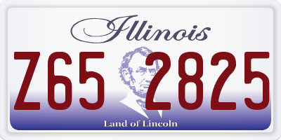 IL license plate Z652825