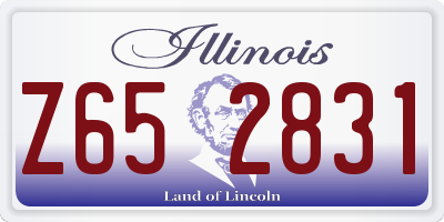 IL license plate Z652831