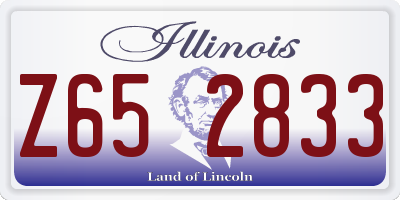 IL license plate Z652833