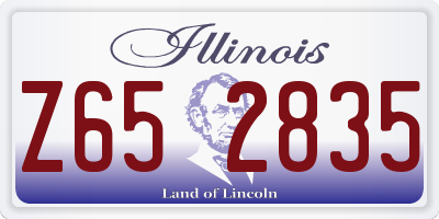 IL license plate Z652835