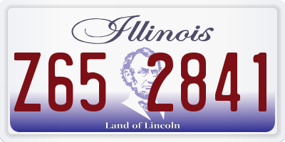 IL license plate Z652841