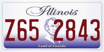 IL license plate Z652843