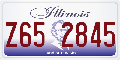 IL license plate Z652845