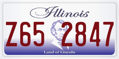 IL license plate Z652847