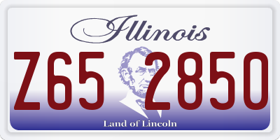 IL license plate Z652850
