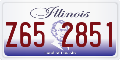 IL license plate Z652851