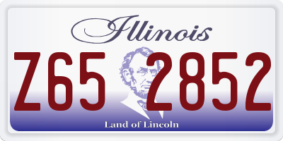 IL license plate Z652852
