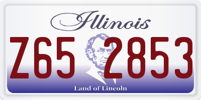 IL license plate Z652853