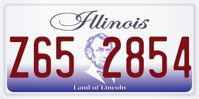 IL license plate Z652854