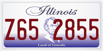 IL license plate Z652855