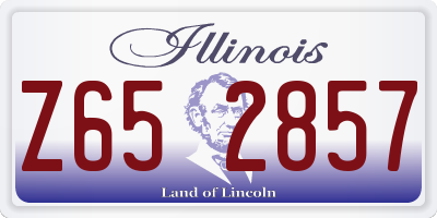 IL license plate Z652857