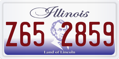 IL license plate Z652859