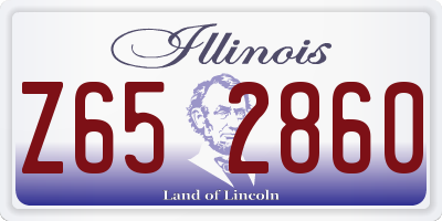 IL license plate Z652860