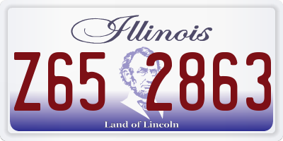 IL license plate Z652863