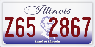 IL license plate Z652867