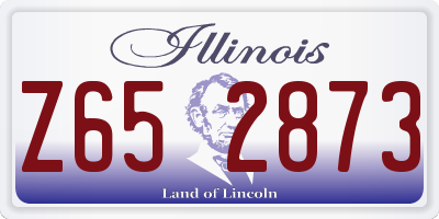 IL license plate Z652873